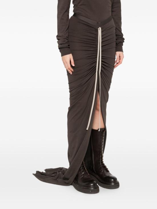 26SS 릭오웬스 몽클레어 미디 스커트 MU01F8H02 89AHD256 Grey - RICK OWENS MONCLER