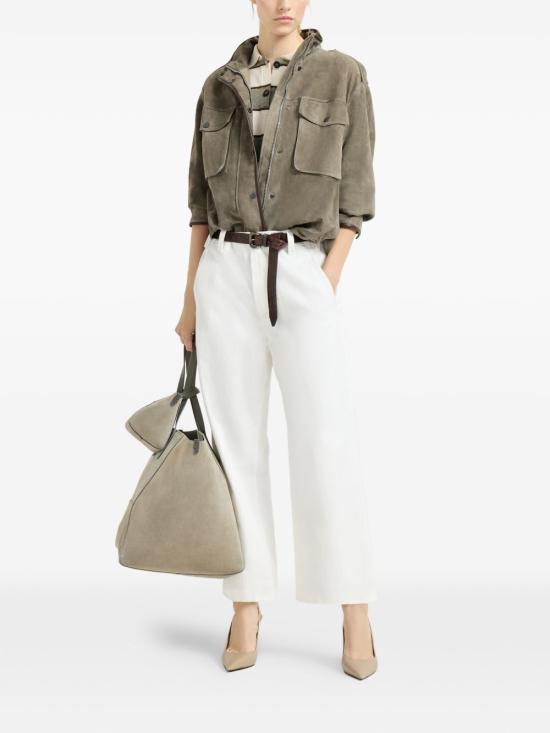 26SS 브루넬로 쿠치넬리 모닐리 쿠튀르 스웨이드 자켓 MPCAI7787 C8850 Brown - BRUNELLO CUCINELLI