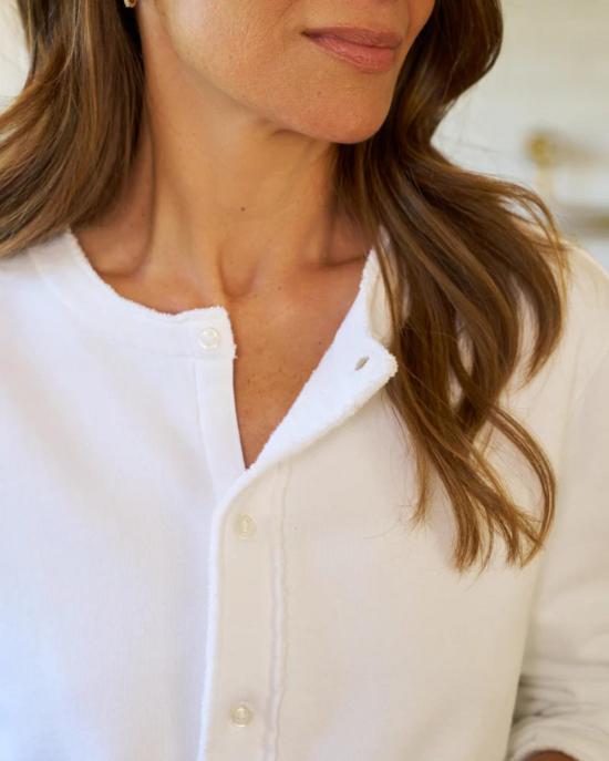  프랭크 앤 에일린 가디건 프랭크 & 아일린 재키 스웨트셔츠  화이트 - FRANK & EILEEN