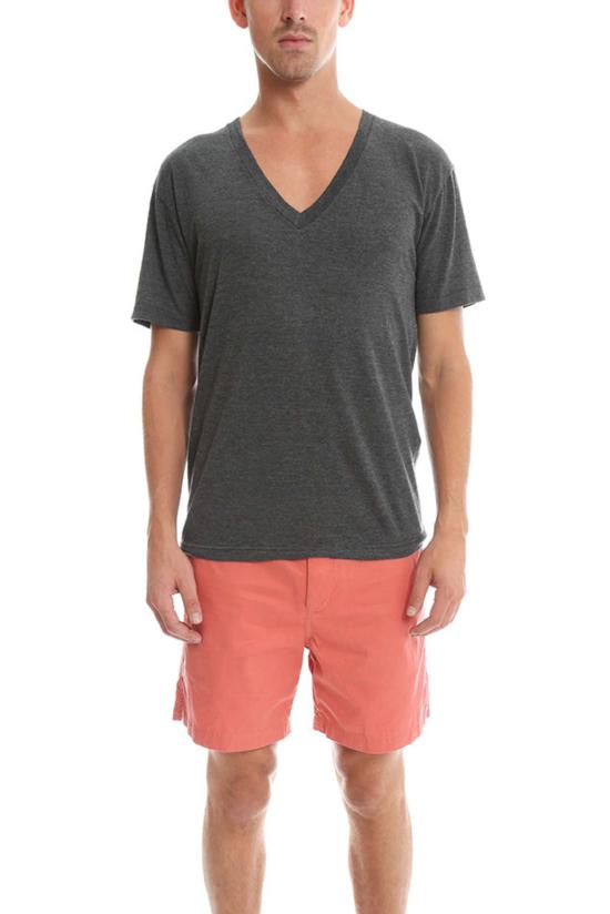  블랙 데님 반팔 티셔츠 블랙 Dnm 브이넥 티셔츠 라이트 그레이 멜란지