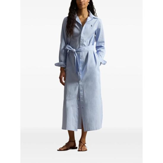 26SS 랄프 로렌 롱 원피스 211A96362001 BLUWH BLUE WHITE - RALPH LAUREN