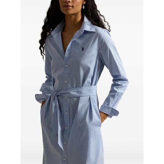 26SS 랄프 로렌 롱 원피스 211A96362001 BLUWH BLUE WHITE - RALPH LAUREN