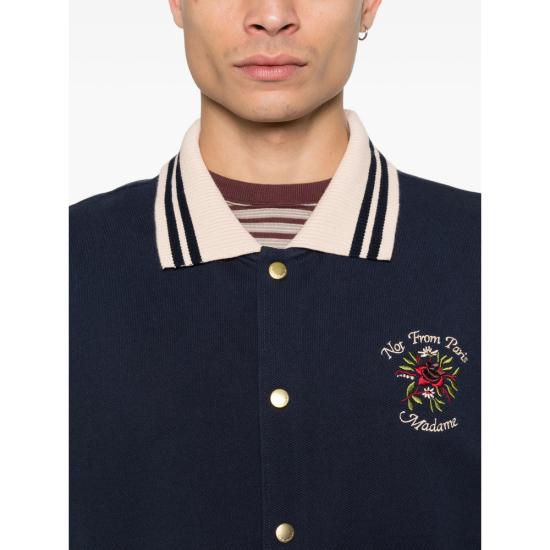 26SS 드롤드무슈 반팔 셔츠 J SH247 CO264 NAVY - DROLE DE MONSIEUR