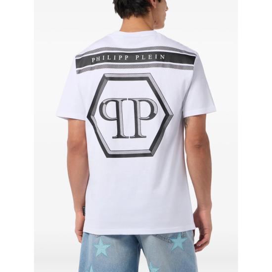 26SS 필립 플레인 반팔 티셔츠 MTK8886 PJY002N 01 WHITE - PHILIPP PLEIN