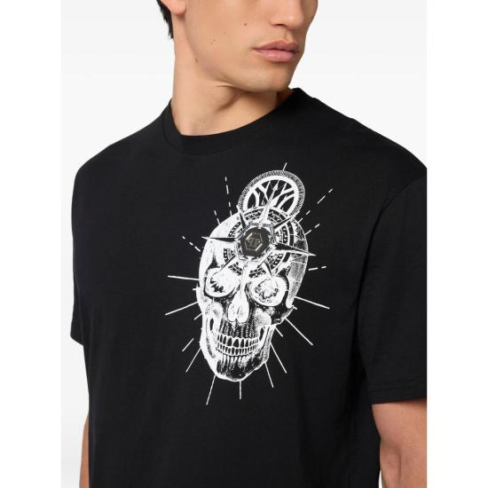 26SS 필립 플레인 반팔 티셔츠 MTK8857 PJY002N 02 BLACK - PHILIPP PLEIN