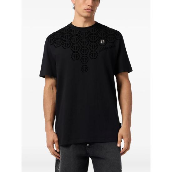 26SS 필립 플레인 반팔 티셔츠 MTK8682 PJY002N 02 BLACK - PHILIPP PLEIN