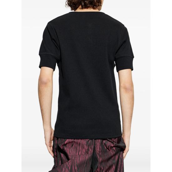 26SS 르메르 저지 헨리넥 탑 TS0007 LJ1030 BK999 BLACK - LEMAIRE