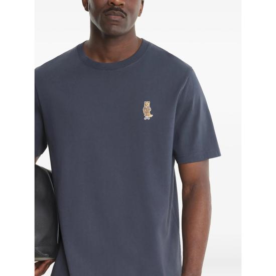 26SS 메종키츠네 드레스드 폭스 컴포트 티셔츠 QM00101KJ7025 SBLUE GREY - MAISON KITSUNE