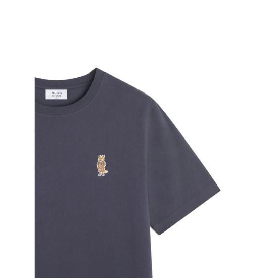 26SS 메종키츠네 드레스드 폭스 컴포트 티셔츠 QM00101KJ7025 SBLUE GREY - MAISON KITSUNE