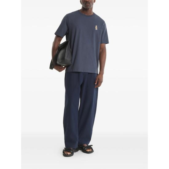 26SS 메종키츠네 드레스드 폭스 컴포트 티셔츠 QM00101KJ7025 SBLUE GREY - MAISON KITSUNE