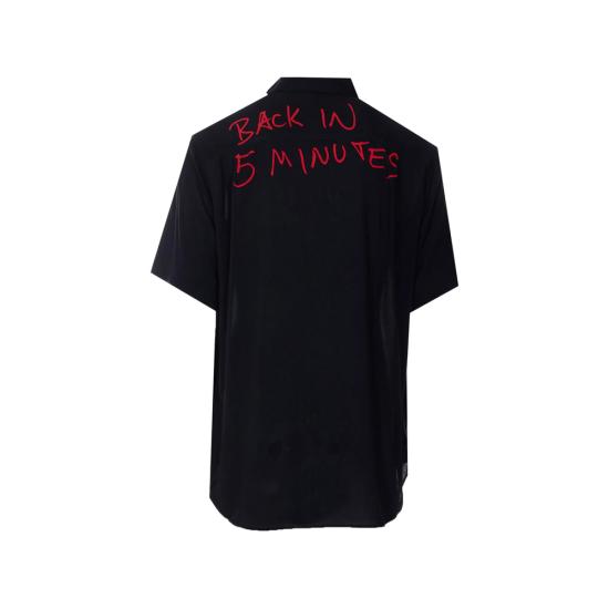 26SS 비비안웨스트우드 반팔 셔츠 2401004K W01CM N401 BLACK RED - VIVIENNE WESTWOOD