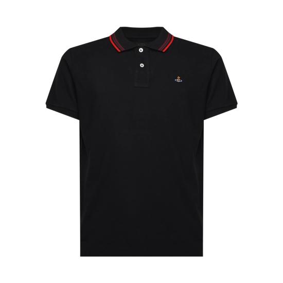 26SS 비비안웨스트우드 폴로 티셔츠 2H01000U J00AU N401 BLACK