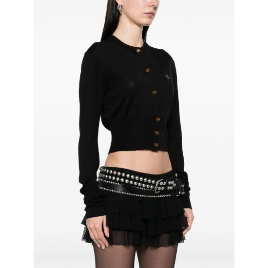 26SS 비비안웨스트우드 가디건 1803002U Y001A N402 BLACK - VIVIENNE WESTWOOD