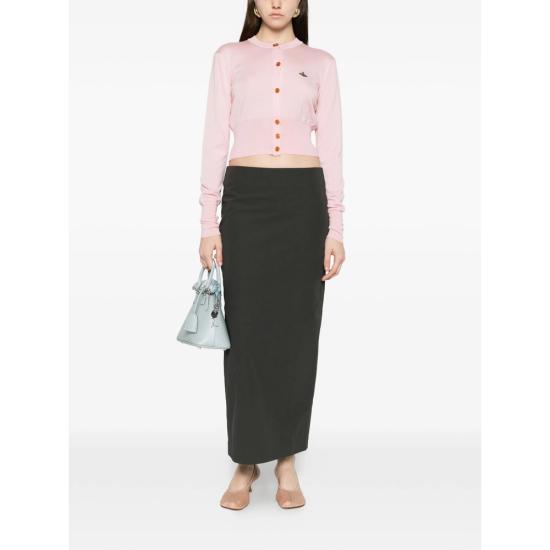 26SS 비비안웨스트우드 베아 크롭드 가디건 1803002U Y001A G401 PINK - VIVIENNE WESTWOOD