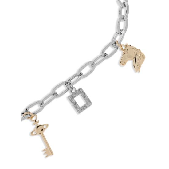 26SS 비비안웨스트우드 가죽 벨트 8201007QU OM001F P404 SILVER - VIVIENNE WESTWOOD