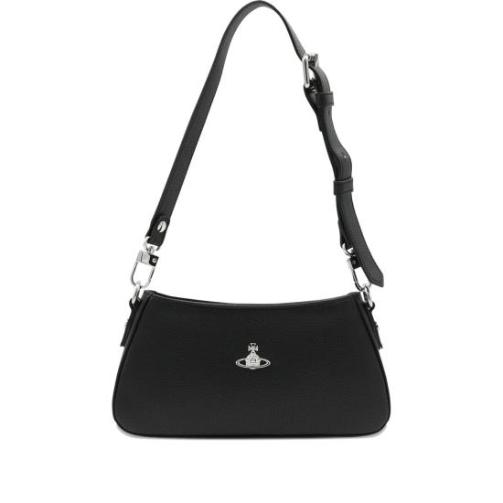 26SS 비비안웨스트우드 타샤 숄더 폰백 5801000JW S000D N403 BLACK SILVER