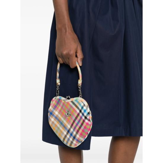 26SS 비비안웨스트우드 벨 하트 프레임 퍼스 4B01000CW W01CV O215 PINK - VIVIENNE WESTWOOD