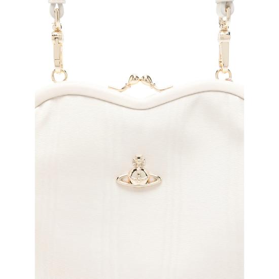 26SS 비비안웨스트우드 벨 하트 프레임 퍼스 4B01000CW W01F4 A408 WHITE - VIVIENNE WESTWOOD