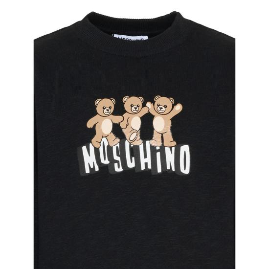 26SS [키즈] 모스키노 캐시미어 니트 HVF08V LCA88 60100 BLACK - MOSCHINO