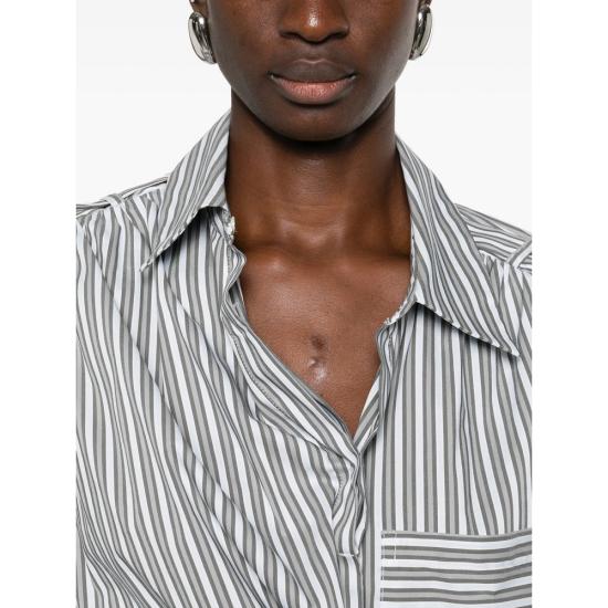 26SS 이로 셔츠 LACE WP18 MUL57 WHITE GREY - IRO