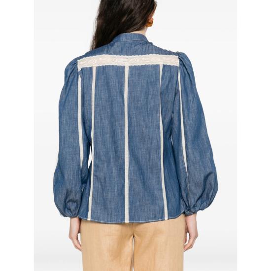 26SS 짐머만 셔츠 5604TRS261 RBLUE BLUE WHITE - ZIMMERMANN