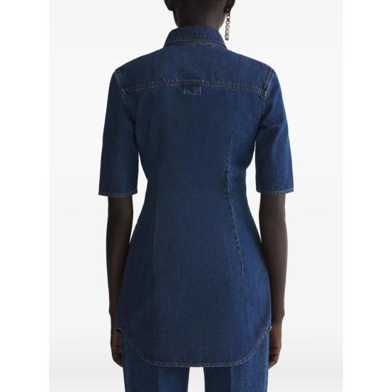 26SS 뮈글러 셔츠 TO0861 6142 BLUE - MUGLER