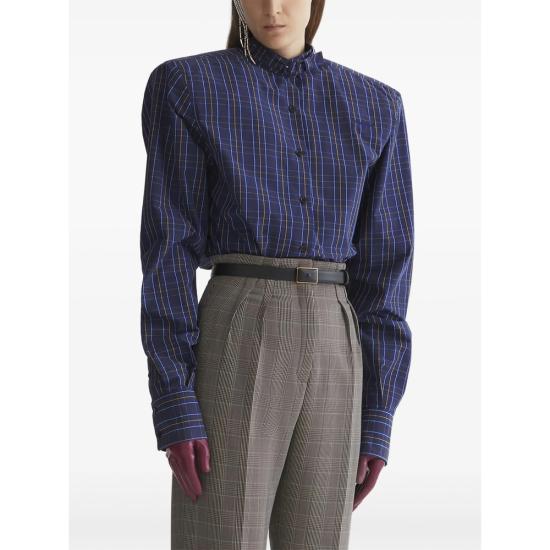 26SS 뮈글러 셔츠 TO0856 6009 BLUE - MUGLER