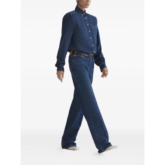 26SS 뮈글러 셔츠 TO0841 6142 BLUE - MUGLER