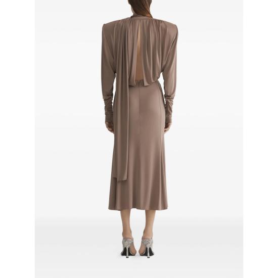 26SS 뮈글러 롱 원피스 RO1806 7002 BROWN - MUGLER