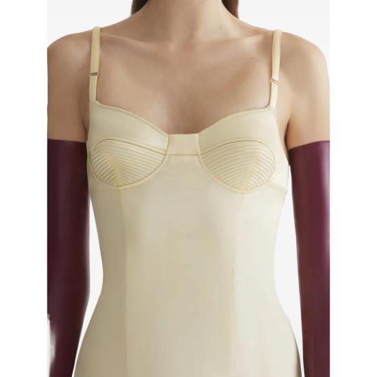 26SS 뮈글러 롱 원피스 RO1808 4021 NEUTRALS - MUGLER