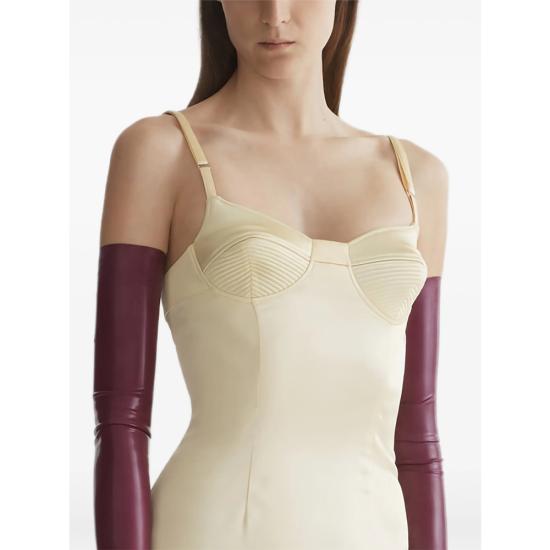 26SS 뮈글러 롱 원피스 RO1808 4021 NEUTRALS - MUGLER