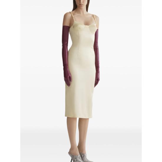 26SS 뮈글러 롱 원피스 RO1808 4021 NEUTRALS - MUGLER