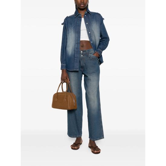 25FW 기마구아스 블라우스 RUFFLE SHIRT DABLU BLUE - GIMAGUAS