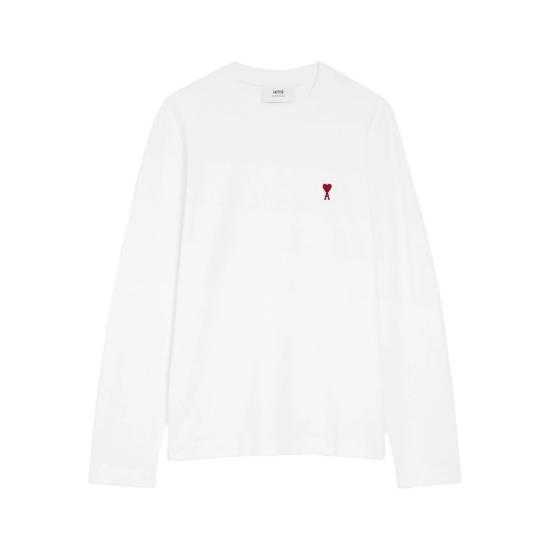 26SS 아미 긴팔 티셔츠 BFUTS235 724 100 WHITE