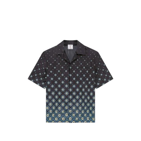 26SS 카사블랑카 반팔 셔츠 SP26 SWM 048 01 BLACK