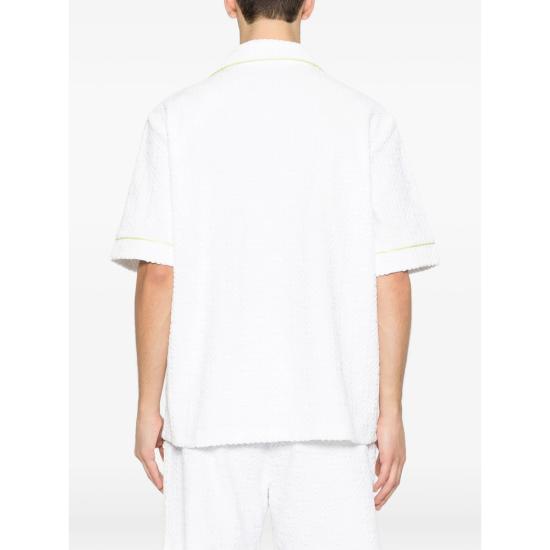 26SS 카사블랑카 반팔 셔츠 SP26 SH 085 03 WHITE - CASABLANCA