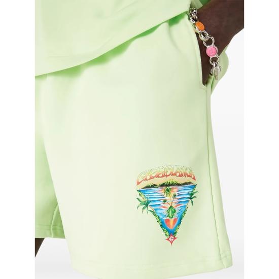 26SS 카사블랑카 숏팬츠 SP26 JTR 003 09 INNOC GREEN - CASABLANCA