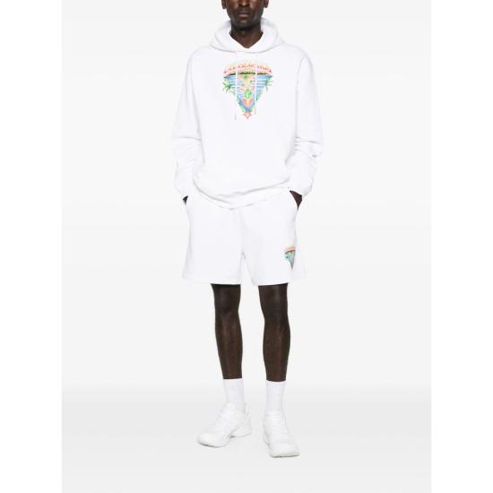 26SS 카사블랑카 숏팬츠 SP26 JTR 003 08 INNOC WHITE - CASABLANCA