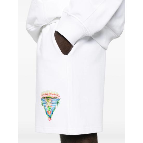 26SS 카사블랑카 숏팬츠 SP26 JTR 003 08 INNOC WHITE - CASABLANCA