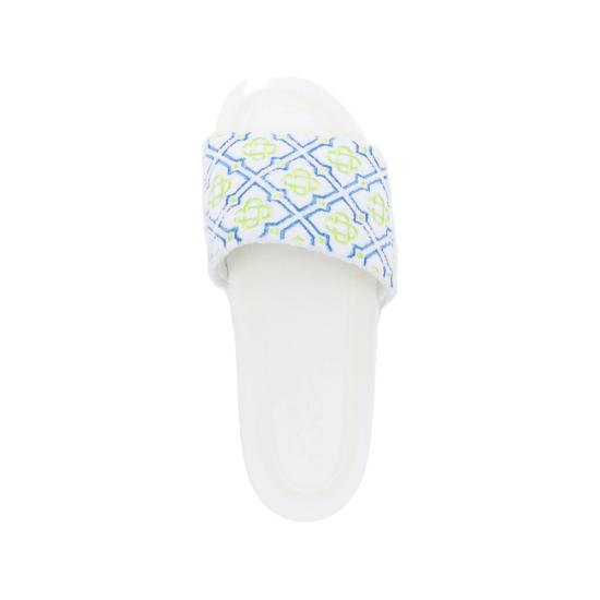 26SS 카사블랑카 뮬/슬리퍼 SP26 FW 030 03 WHITE - CASABLANCA