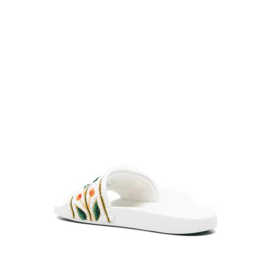 26SS 카사블랑카 뮬/슬리퍼 SP26 FW 030 01 WHITE - CASABLANCA