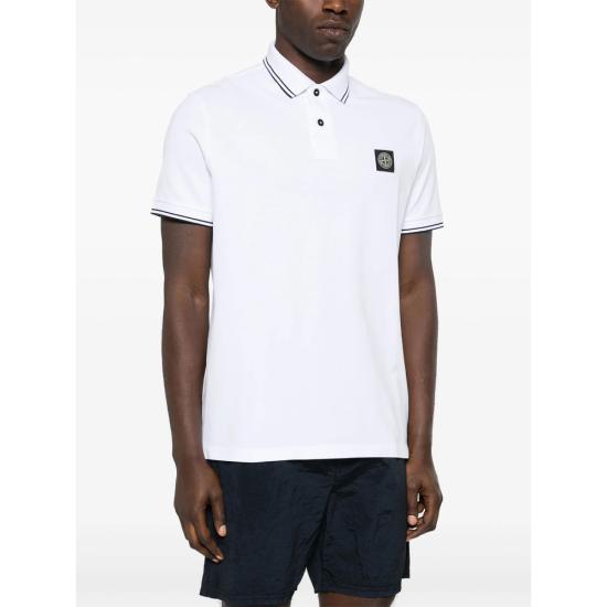 26SS 스톤 아일랜드 폴로 티셔츠 152200010 S0018 V1001 WHITE - STONE ISLAND