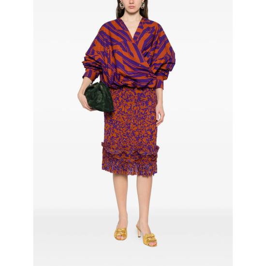 26SS 드리스 반 노튼 블라우스 3003 130715 353 PURPLE ORANGE - DRIES VAN NOTEN