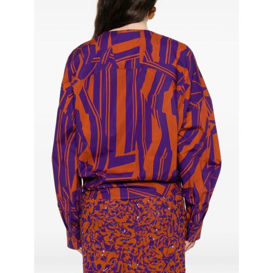 26SS 드리스 반 노튼 블라우스 3003 130715 353 PURPLE ORANGE - DRIES VAN NOTEN