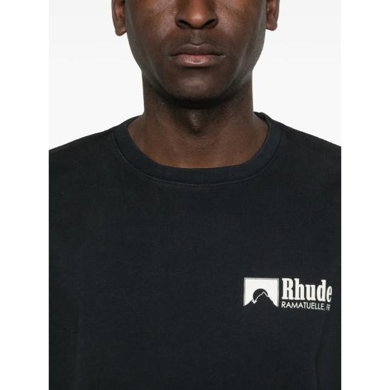 26SS 루드 반팔 티셔츠 RHPS26TT04012 6006 BLACK - RHUDE