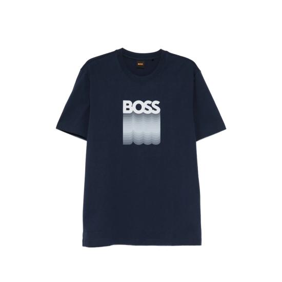 26SS 보스 반팔 티셔츠 50556009 464 BLUE