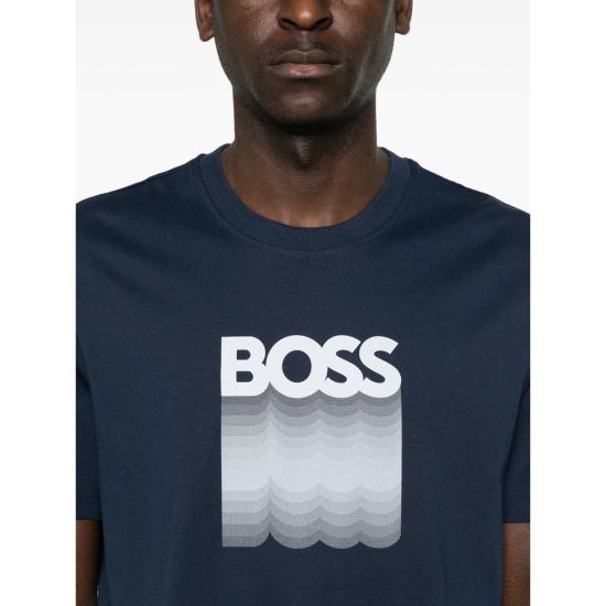 26SS 보스 반팔 티셔츠 50556009 464 BLUE - BOSS