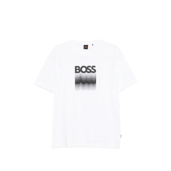 26SS 보스 반팔 티셔츠 50556009 100 WHITE