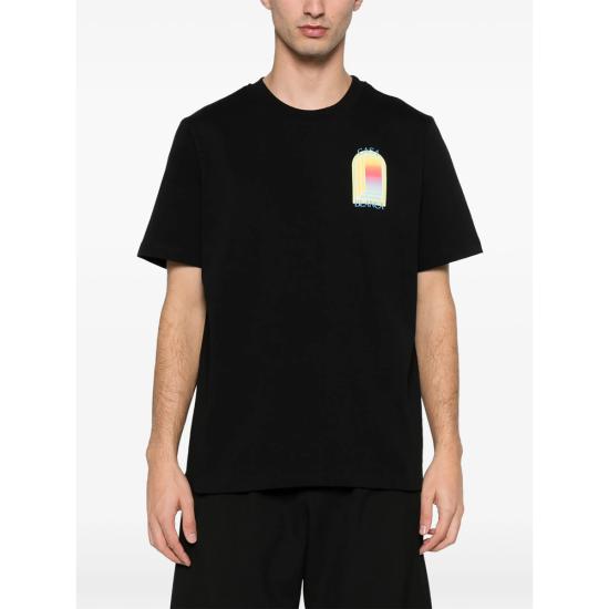 26SS 카사블랑카 반팔 티셔츠 SP26 JTS 001 14 LARCH BLACK - CASABLANCA