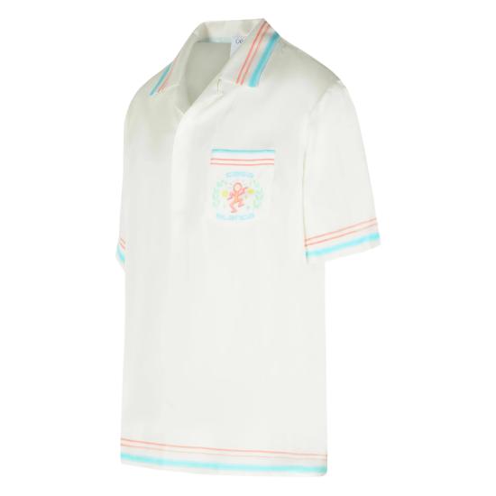 26SS 카사블랑카 반팔 셔츠 SP26 SH 003 01 DANJO WHITE - CASABLANCA